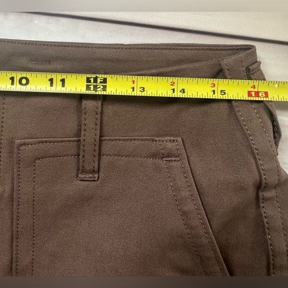 Everlane Bi-Stretch Utility Pants Womens 6 Ankle Crop Cocoa Brown High Rise - Picture 6 of 12